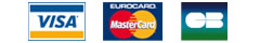 Cartes bancaires accept&eacute;es : VISA, MASTERCARD, CB